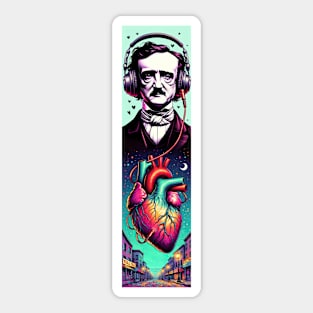 Edgar Allan Poe Tell Tale Heart Art Sticker